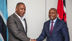 Deputy President Kithure Kindiki during a meeting with President Duma Boko of Botswana on November 9, 2024 [DPCS].