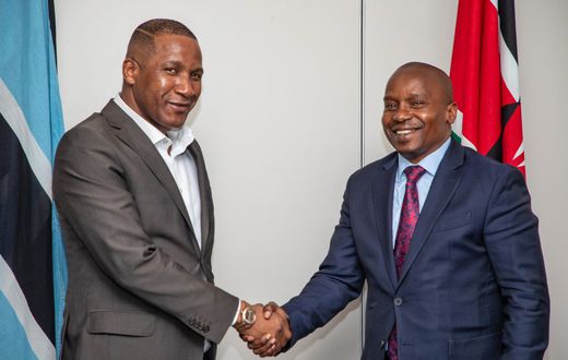 Deputy President Kithure Kindiki during a meeting with President Duma Boko of Botswana on November 9, 2024 [DPCS].