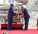 President William Ruto with Deputy President Kithure Kindiki at KICC, Nairobi on November 1, 2024