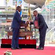 President William Ruto with Deputy President Kithure Kindiki at KICC, Nairobi on November 1, 2024