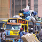A matatu being loaded ready for travel