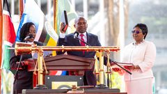 Deputy President Kithure Kindiki during his swearing-in ceremony at the Kenyatta International Convention Centre