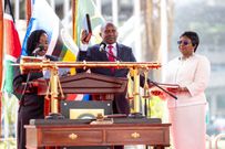 Deputy President Kithure Kindiki during his swearing-in ceremony at the Kenyatta International Convention Centre