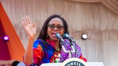 Nakuru Governor Susan Kihika speaking during a past event