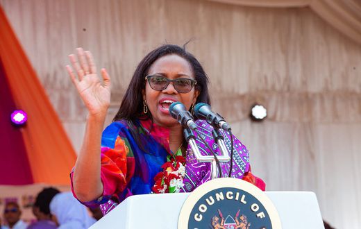 Nakuru Governor Susan Kihika speaking during a past event