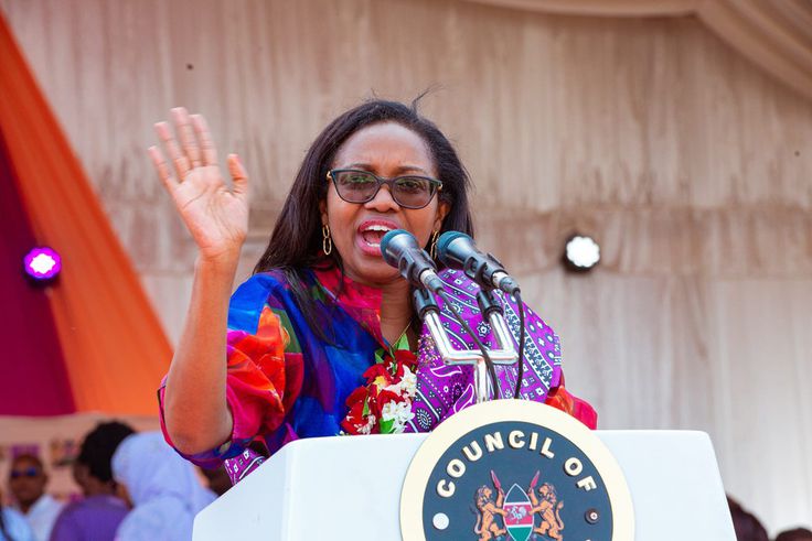 Nakuru Governor Susan Kihika speaking during a past event