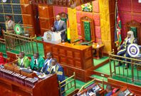 President William Ruto during the State of the Nation Address in Parliament