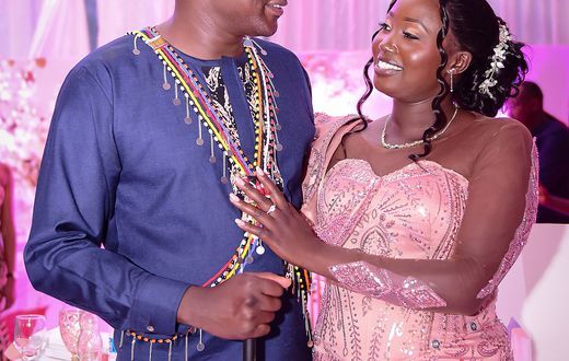 David Rudisha and his fiancée Dr Mercy Chepchumba