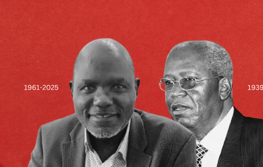 The late Samuel Kivuitu and the late Wafula Chebukati