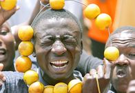 An ODM supporter during a rally