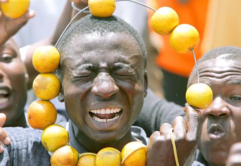 An ODM supporter during a rally