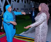 Tanzania President Samia Suluhu Hassan and Namibia President Netumbo Nandi-Ndaitwah