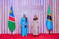 Tanzania President Samia Suluhu Hassan and Namibia President Netumbo Nandi-Ndaitwah