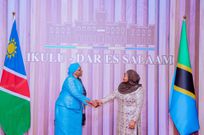 Tanzania President Samia Suluhu Hassan and Namibia President Netumbo Nandi-Ndaitwah