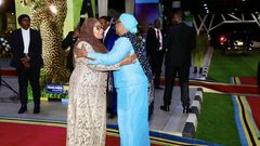 Tanzania President Samia Suluhu Hassan  and Namibia President Netumbo Nandi-Ndaitwah