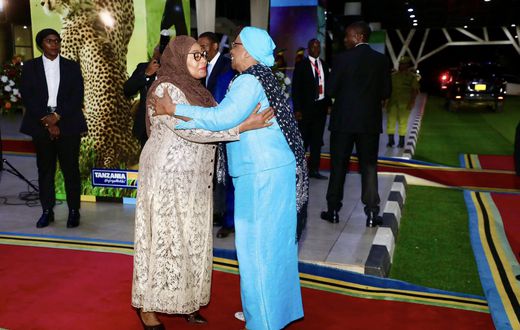 Tanzania President Samia Suluhu Hassan  and Namibia President Netumbo Nandi-Ndaitwah