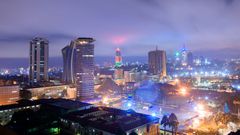 Nairobi city skyline at night