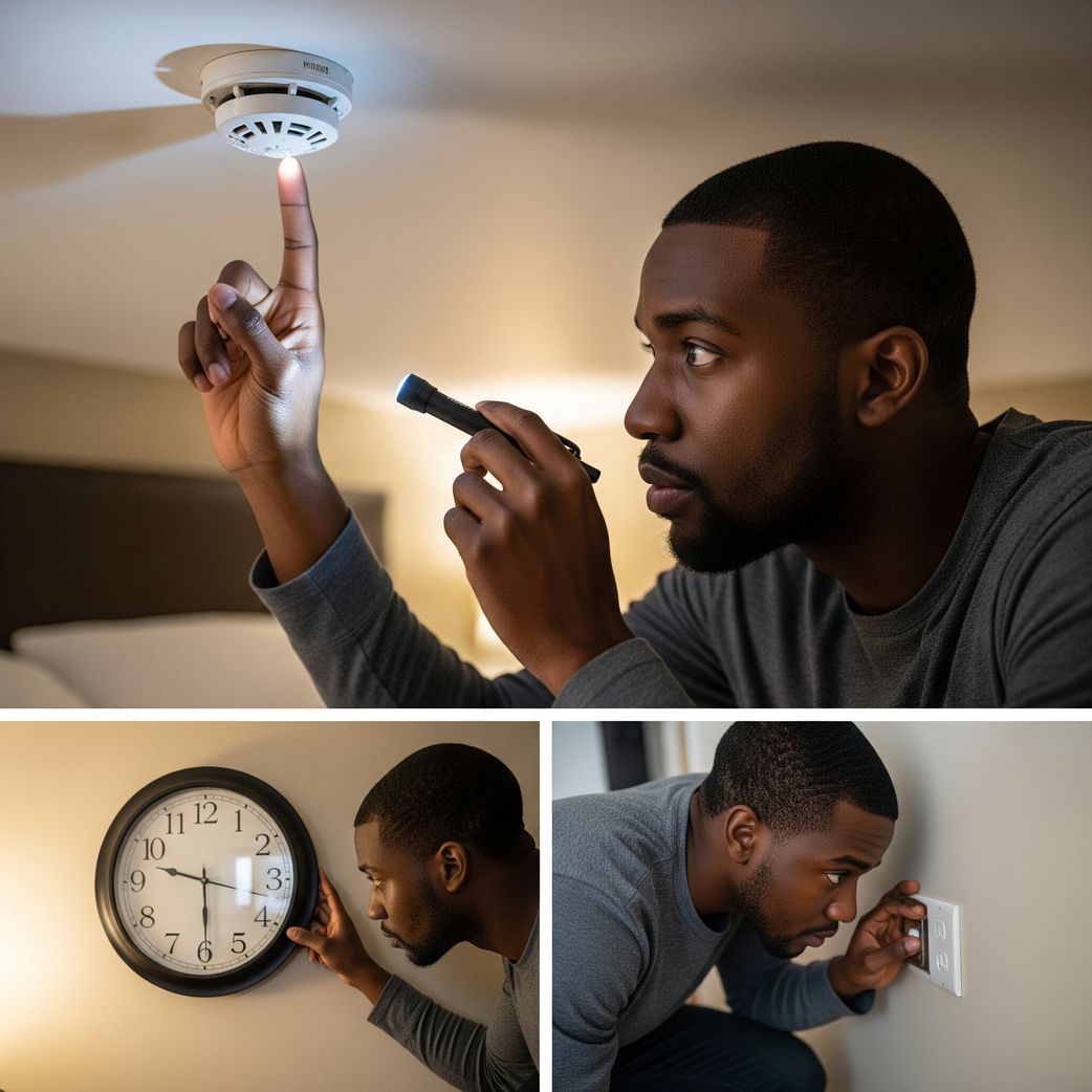 Physically inspect common hiding places