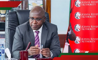 Kenya Revenue Authority (KRA) Commissioner General Humphrey Wattanga during a press conference