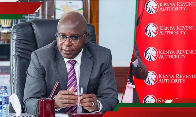 Kenya Revenue Authority (KRA) Commissioner General Humphrey Wattanga during a press conference