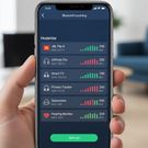 A basic Bluetooth‑scanning app will reveal nearby broadcasting devices