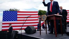 US President Donald Trump, campaigning in Florida, could have to fund his own campaign if donations dry up