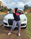 Milly with their new car