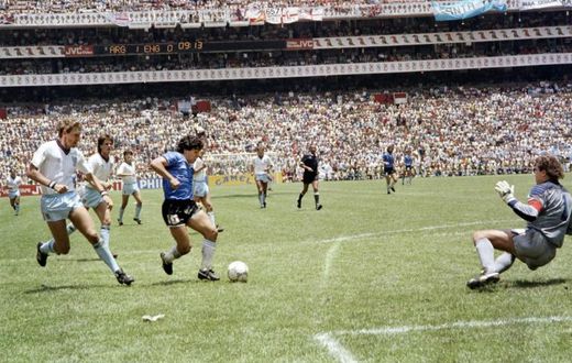 Diego Maradona scores his second goal past Peter Shilton during the World Cup quarter-final in Mexico 1986. Shilton says Maradona never apologised for his first goal in the match, scored by the infamous "hand of god"
