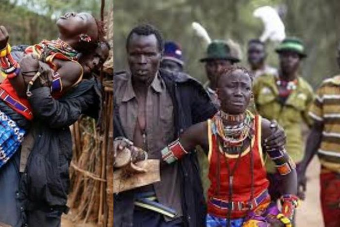 In this tribe, a man must kidnap any pretty lady he likes and inform her father later