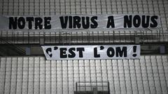 Even with only 1,000 spectators in the ground, Marseille fans made a point on Thursday