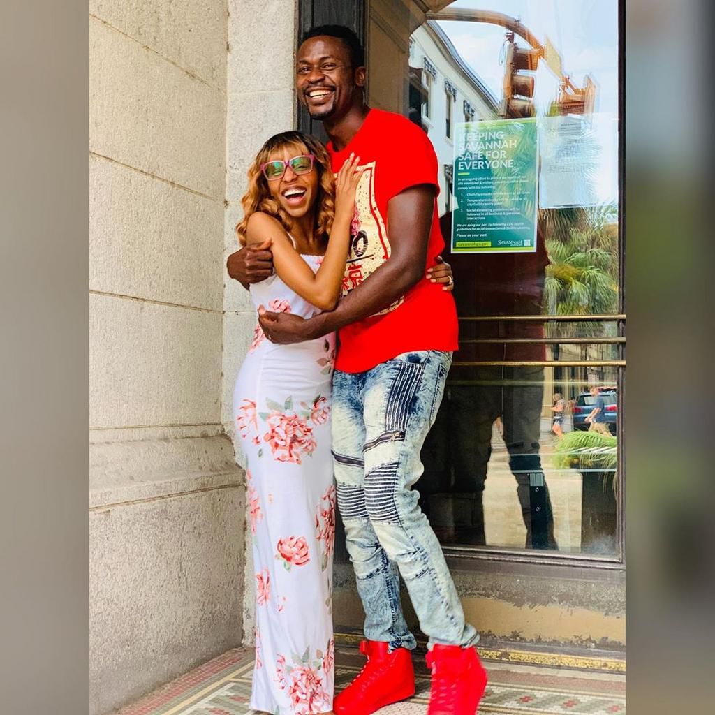US based Kenyan gospel singer Benachi and his wife Joan