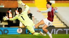 Jack Grealish (right)opened the scoring in Aston Villa's comfortable win at Fulham