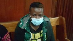 Suspect Wycliffe Orinda who left a courtroom in stitches after confessing that he loves bhang, vodka and beer