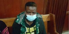 Suspect Wycliffe Orinda who left a courtroom in stitches after confessing that he loves bhang, vodka and beer