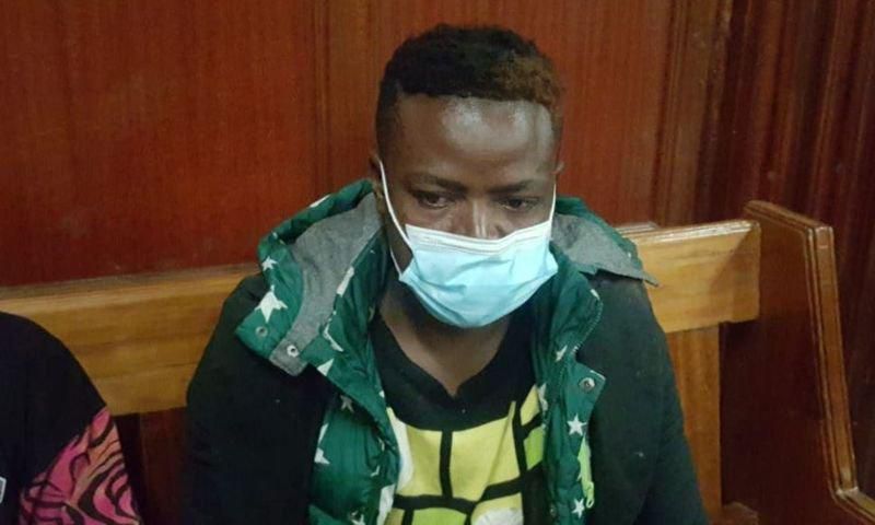 Suspect Wycliffe Orinda who left a courtroom in stitches after confessing that he loves bhang, vodka and beer