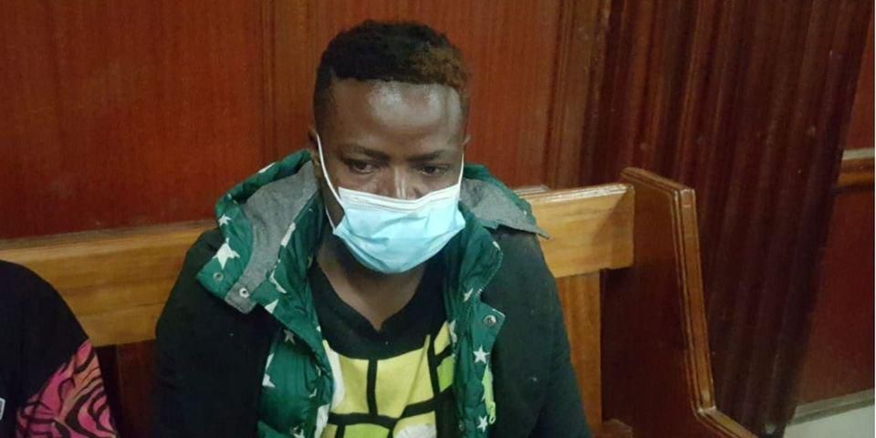 Suspect Wycliffe Orinda who left a courtroom in stitches after confessing that he loves bhang, vodka and beer