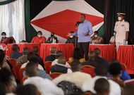 President Uhuru Kenyatta addressing Youth from Mt. Kenya Region at Sagana State Lodge (State House)