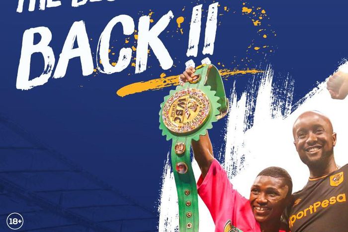 A poster announcing the return of SportPesa in Kenya