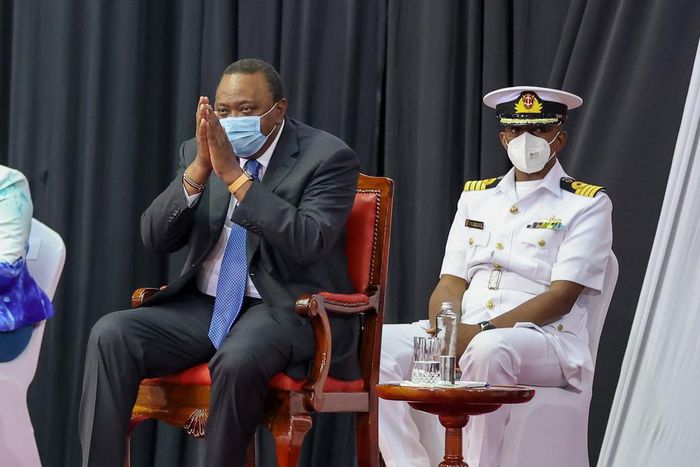 President Uhuru Kenyatta at the KICC
