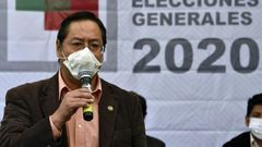 Luis Arce (pictured June 2020) is a candidate for the Movement for Socialism party in upcoming presidential elections in Bolivia