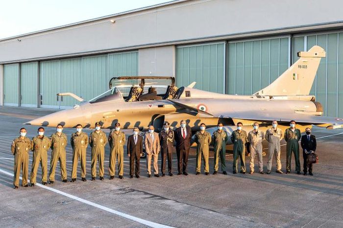 Indian fighter pilots take delivery of five Rafale aircraft from France's Dassault Aviation as New Delhi faces off with China over their disputed border