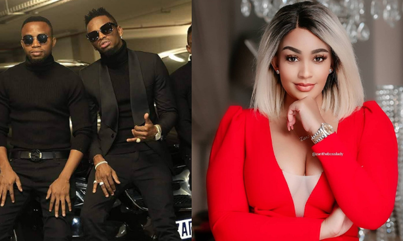 Zari Hassan, Ricardo Momo and Diamond Platnumz