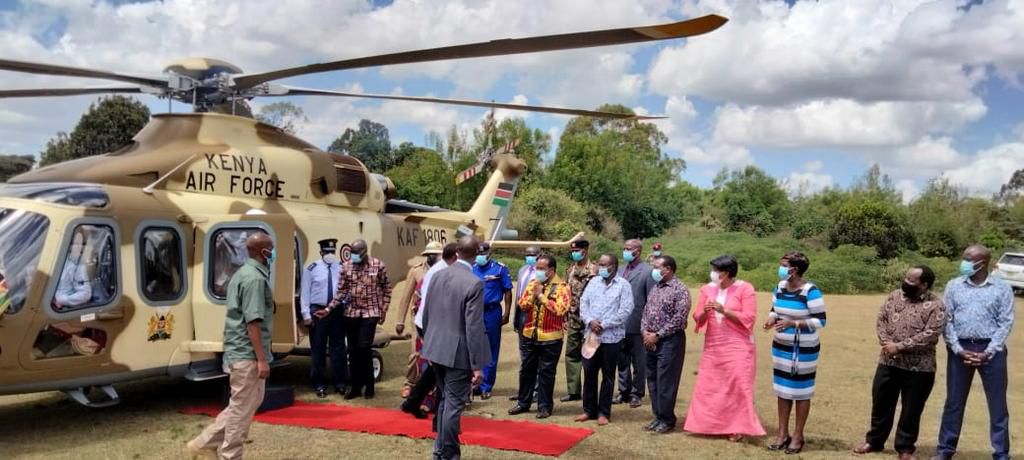 Uhuru arrives at Sagana ahead of Saturday’s meeting
