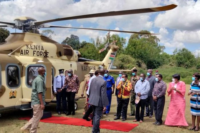 Uhuru arrives at Sagana ahead of Saturday’s meeting