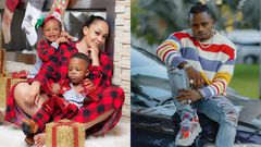 Zari Hassan with Diamond Platnumz and their Kids