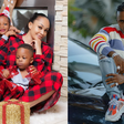 Zari Hassan with Diamond Platnumz and their Kids