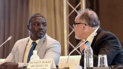 Akon at a past press conference