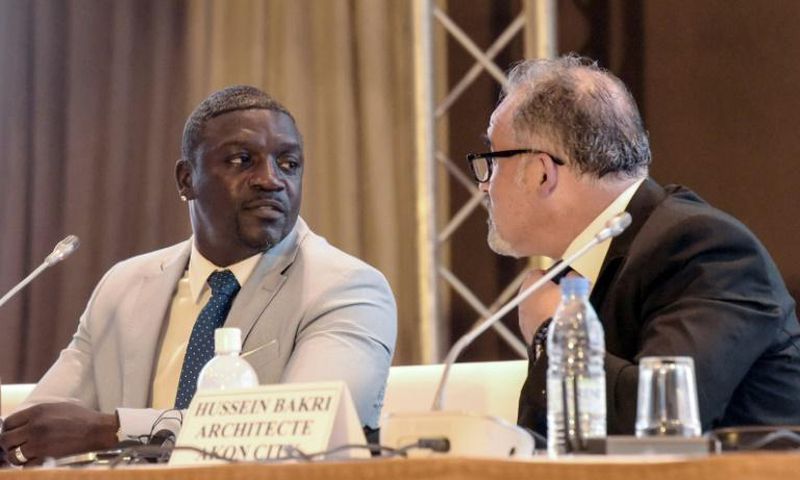 Akon at a past press conference