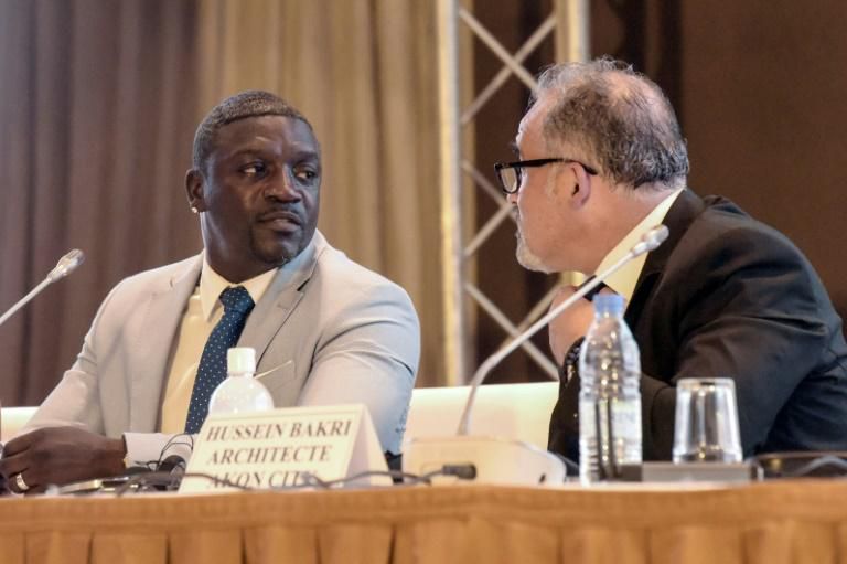 Akon at a past press conference