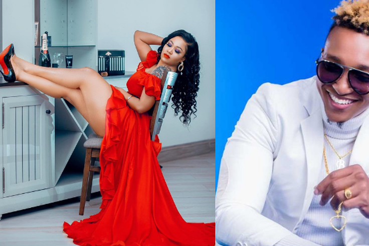 Vera Sidika with Brown Mauzo